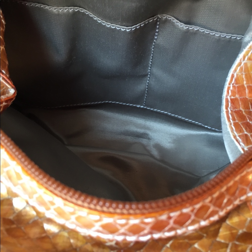 Francesco Biasia Orange Leather Purse - Picture 8 of 8